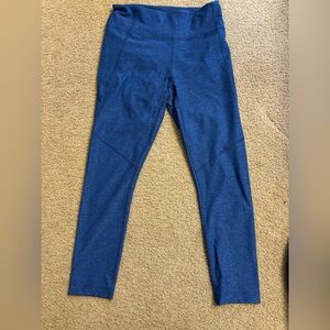 Outdoor Voices Blue 3/4 Warm-Up Leggings Small